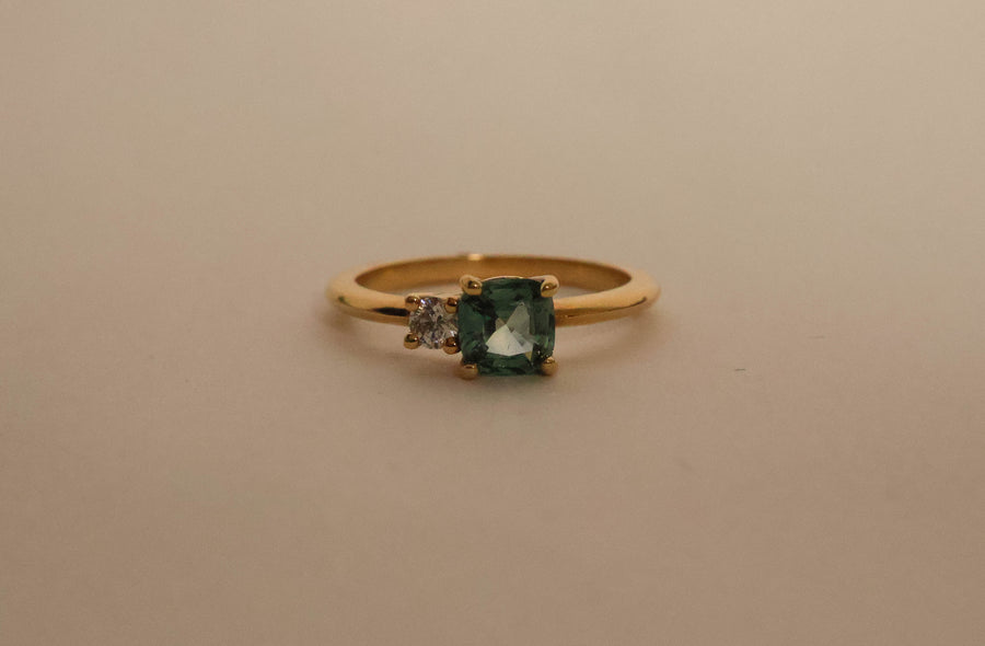 Deux Sapphire and Diamond Ring