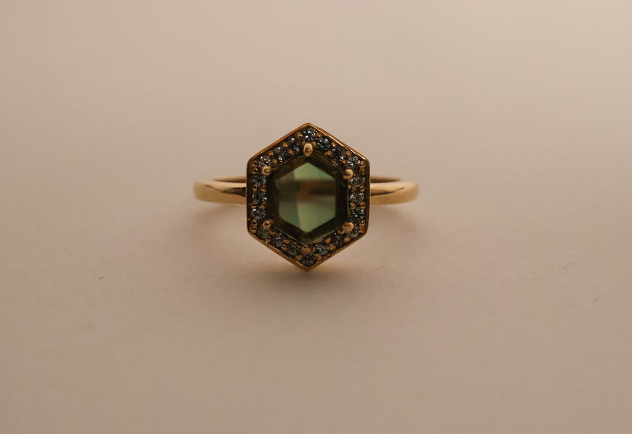 Sapphire Slice Ring